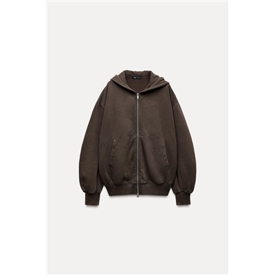OVERSIZE ZIP-UP HOODIE