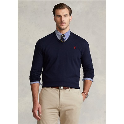 Cotton V-Neck Sweater
