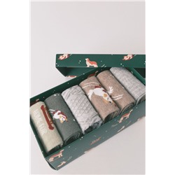Pack 6 calcetines largos algodón perros
