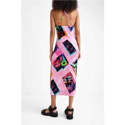 Vestido midi street art