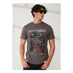 Lee, Bisiklet Yaka Antrasit Erkek T-shirt L231311003_bisiklet Yaka T-shirt