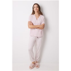 Pantalón largo skinny súper soft flores