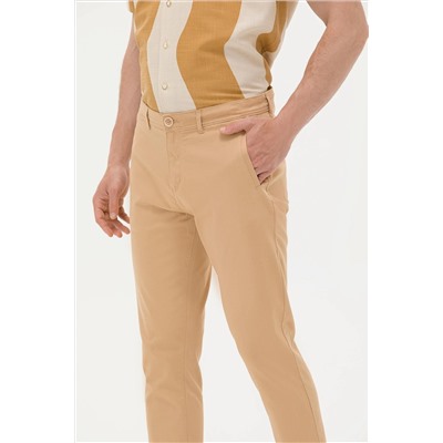 Erkek Camel Kanvas Pantolon