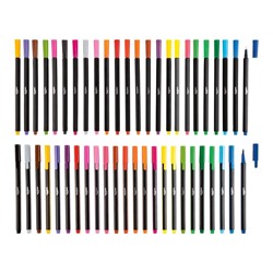 crelando Fineliner / Brushliner, 24 Stück