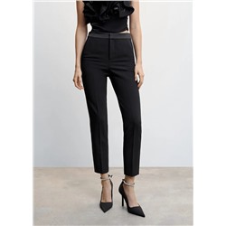 Pantalón detalle satinado -  Mujer | MANGO OUTLET Melilla