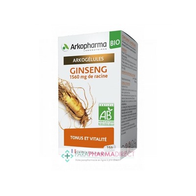 ArkoPharma ArkoGélules - Ginseng - Tonus & Vitalité - BIO 150 gélules