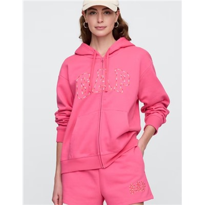 Relaxed Gap Logo Zip Hoodie