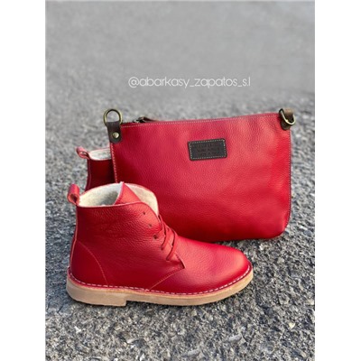 Ab.Zapatos 4619/2 granate+PELLE · NIU·ROJO