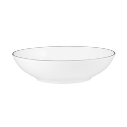 Сервиз обеденный, 4 перс, 12 пр, фарфор P, белый, с серебристым кантом, White Platinum, 63330