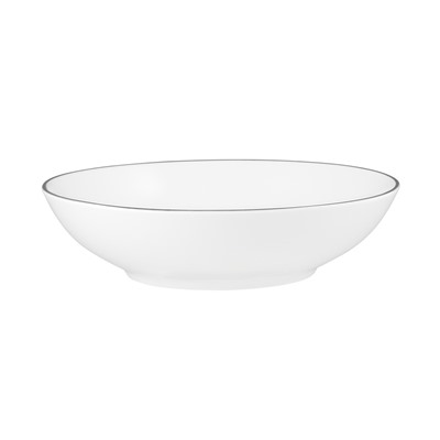 Сервиз обеденный, 4 перс, 12 пр, фарфор P, белый, с серебристым кантом, White Platinum, 63330