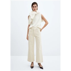 Pantalón culotte pana