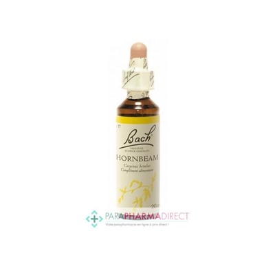 Fleurs de Bach Hornbeam (charme) Entrain, fleur 'starter' 20ml