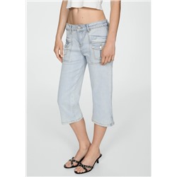 Jeans capri rectos