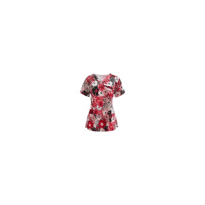 BIO Scrubs Wilder Side Print Top
