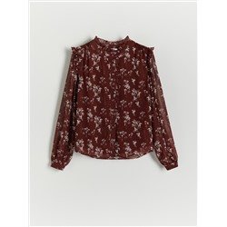 Bluse aus Chiffon