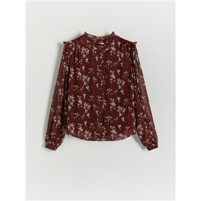 Bluse aus Chiffon