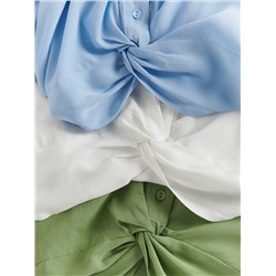 Bluse mit dekorativem Knotendetail
