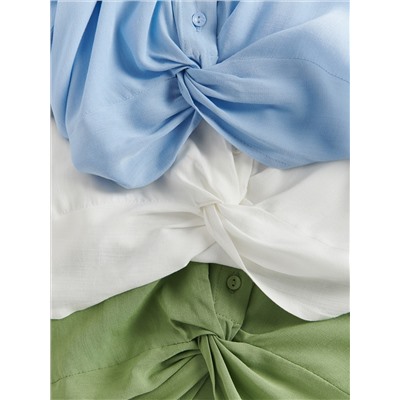 Bluse mit dekorativem Knotendetail