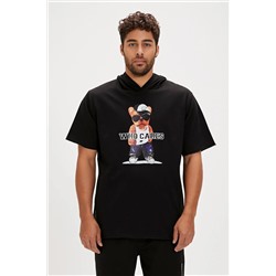 Bad Bear, Mood Siyah Erkek Baskılı Hoodie Sweatshirt