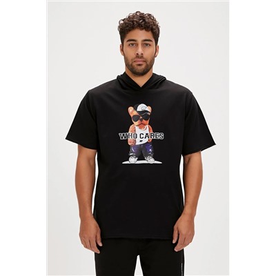 Bad Bear, Mood Siyah Erkek Baskılı Hoodie Sweatshirt