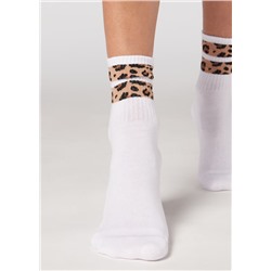 Kurze Sportsocken mit Animal-Muster