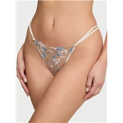 Wildflower Embroidery Brazilian Panty