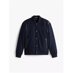 Wool-Blend Letterman Jacket