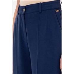 Kadın Lacivert Modal Karışımlı Örme Pantolon