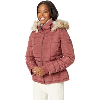 Calvin Klein Short Faux Fur Trimmed Puffer