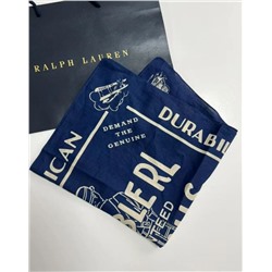 Хлопковый набивной квадратный шарф RALPH LAURE*N ОРИГИНАЛ!