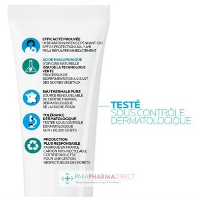La Roche Posay Hydraphase HA UV SPF25 Légère - 72H Hydratation Intense 40ml