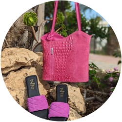 Ab.Zapatos 3420 BENEDETTO+PELLE MOCHILA COCO MAGENTA АКЦИЯ