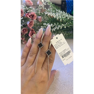 320112р Серьги чёрный 0,600