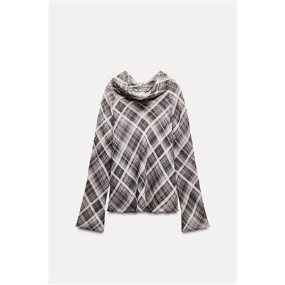 ZW COLLECTION PRINTED DRAPED TOP