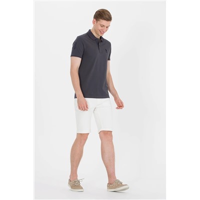 Erkek Antrasit Basic Polo Yaka Tişört