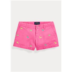 Girls 2-6x Espadrille Cotton Chino Short