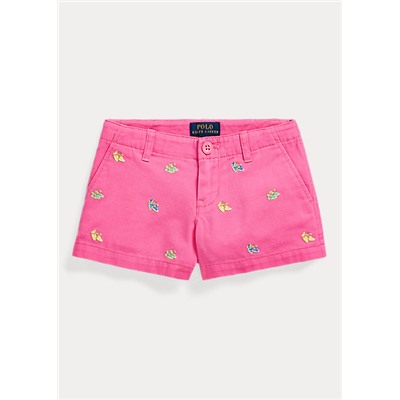 Girls 2-6x Espadrille Cotton Chino Short