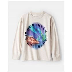 Carter's Boys Skateboard Long-Sleeve Graphic Tee - Grey