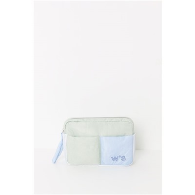 Neceser mediano nylon estampado rayas