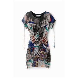 Vestido mini slim rushing