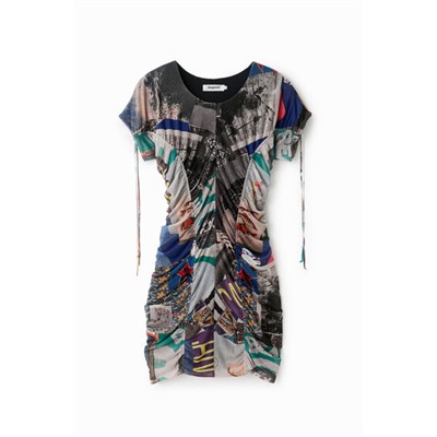 Vestido mini slim rushing