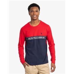COLORBLOCK PIECED LONG SLEEVE T-SHIRT