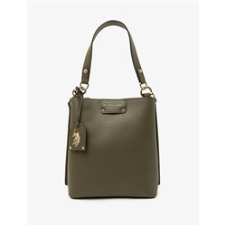 SOLID BUCKET BAG WITH CROSSBODY STRAP