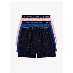 Tommy Logo Woven Boxer 3-Pack
