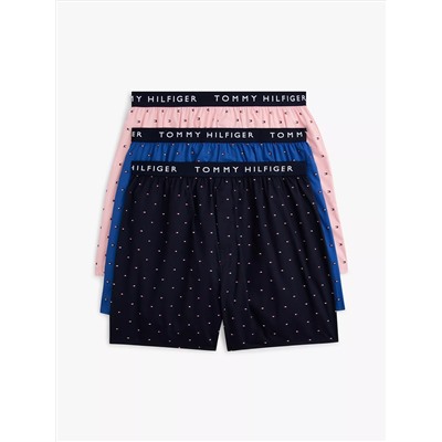 Tommy Logo Woven Boxer 3-Pack