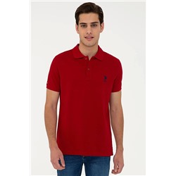 U.S. Polo Assn. Polo Yaka Regular Fit Basic Bordo Erkek T-shirt G081SZ011.000.1350497