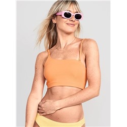 Pucker Convertible Bandeau Bikini Swim Top for Women