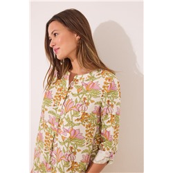 Camisola viscosa estampado flores