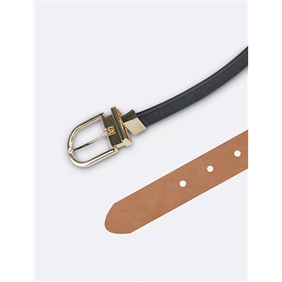 Monogram Logo and Round Buckle Reversible Belt Set (Комплект двусторонних ремней с логотипом Monogram и круглой пряжкой)