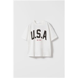 CAMISETA TEXTO USA